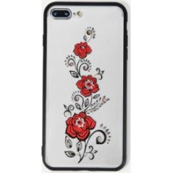 Rhinestone Detail Rose iPhone Case