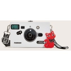 Camera Design Cat Charm Crossbody Bag