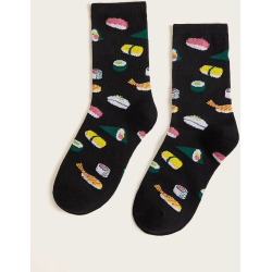 Men Cartoon Pattern Socks 1pair