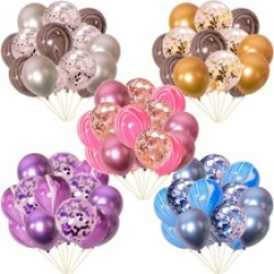 15pcs 12 Inch Confetti Balloon Set
