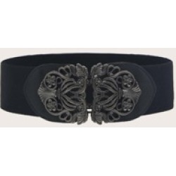 Vintage Metal Buckle Wide Belt