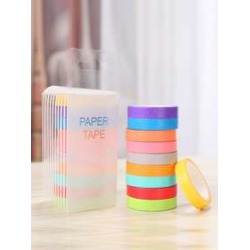 10rolls Solid Color Masking Tape