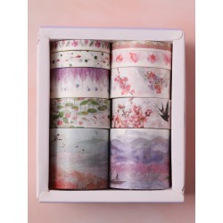 10rolls Flower Print Washi Tape