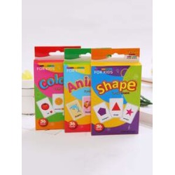 1pc Kid Animal & Shape & Colour Cognitive Card