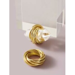 2pcs Distorted Rings