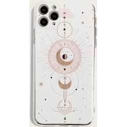 Planet Print Transparent iPhone Case