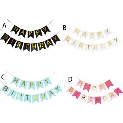 Happy Birthday Pull Flag Banner Set 13pcs