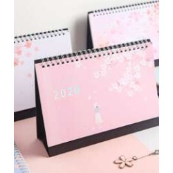 1pc Cherry Blossoms Print 2020 Calendar