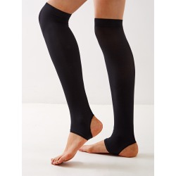 Open Toe Stirrup Knee High Socks 1pair