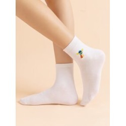 Planet Embroidered Socks
