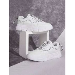 Lace-up Front Drawstring Back Sneakers