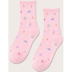 Planet Pattern Socks