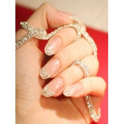 Glitter Fake Nails 24pcs