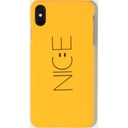 Yellow Letter Print iPhone Case