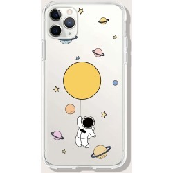 Astronaut & Planet Print Phone Case