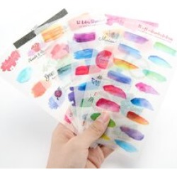 Watercolor Sticker 6 Sheet