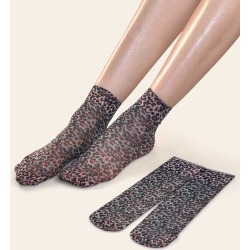 2pairs Leopard Print Socks