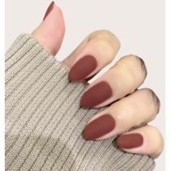 24pcs Plain Fake Nails