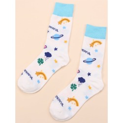 Planet Pattern Socks