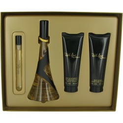 Reb'l Fleur Perfume by Rihanna - - Gift Set - 3.4 oz Eau De Parfum Spray + 3 oz Body Lotion + 3 oz Shower Gel + .34 oz Mini EDP Spray