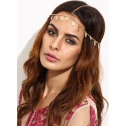 Gold Leaf Fringe Head Chain