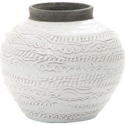 White Shaka Ceramic Vase