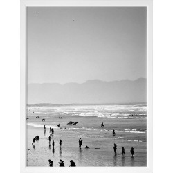 Summer Wave II Framed Print Frame / Size: White / 52 x 37cm