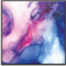 Eye vs Edge Printed Wall Art Frame / Size: Canvas with Black Frame / 77.5 x 77.5cm