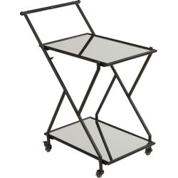 Zander Mirrored Drinks Trolley