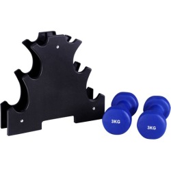 Everfit 7 Piece 12kg Dumbbell Weight Set