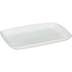Set of 2 Salt & Pepper Groove 45cm Rectangular Platters