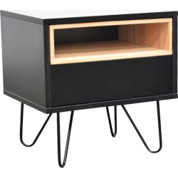 Black Dalia Bedside Table