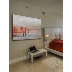 Jump in Lake Canvas Wall Art Size: 61cm H x 91cm W x 4cm D