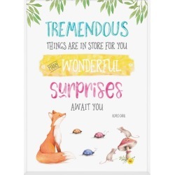 Roald Dahl Tremendous Things Are In Store Framed Print Size: A3