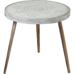 Vanya Wood & Glass Side Table