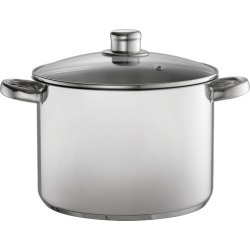Silver 8L Stainless Steel Stock Pot with Lid