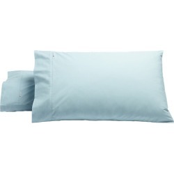 Set of 2 Heston 300TC Cotton Percale Pillowcase Size: Standard, Colour: Blue