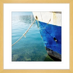 By the Seaside XI Framed Print Frame Colour: Oak, Size: Medium Square
