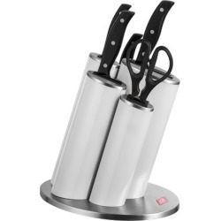 Asia Knife Block with Knives Colour: White