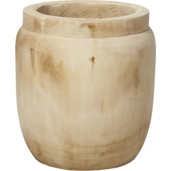 Bleached Decorative Paulownia Wood Drum