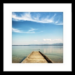 By the Seaside XII Framed Print Frame Colour: Black, Size: Small Square