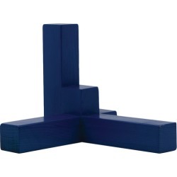 Set of 2 Salt & Pepper Geometric Axis Decorative Accents Colour: Black