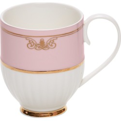 Set of 2 Salt & Pepper Eclectic Pink Ribbed Mugs