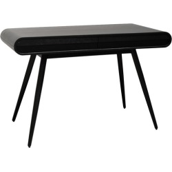 Black Lucca Narrow Wood Console Table