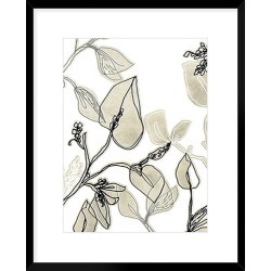 Block Print Contour I Framed Print Size: 84 x 69cm