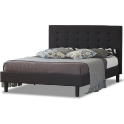 Charcoal Wiltshire Upholstered Bed Frame Size: Double