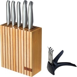 7 Piece Pro Wood Knife Block Set