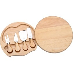 4 Piece Small Cheese Knife & Board Set