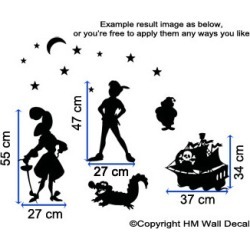 Inspired Peter Pan Kids DIY Removable Wall Art Decal