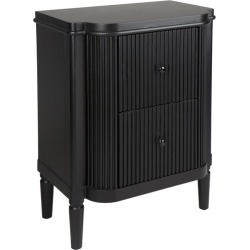 Black Arielle Bedside Table